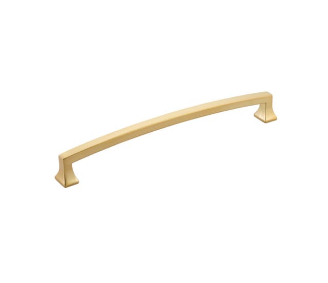 8" Menlo Park Arched Cabinet Pull, Signature Satin Brass