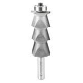 1-1/4" Dia x 2-29/32" Carbide Tipped Louver 5/32" Radius, 1/2" Shank