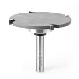 3" Dia x 1/4" Carbide Tipped 4 Wing Cut Out Solid Surface, 1/2" Shank, 1" Depth of Cut