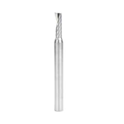 5mm Dia x 16mm Metric Solid Carbide CNC Spiral 'O' Single Flute, Plastic Cutting, 6mm Shank, 64mm Long Up-Cut Router Bit