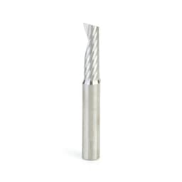 10mm Dia x 30mm Metric Solid Carbide CNC Spiral 'O' Single Flute, Plastic Cutting, 10mm Shank, 76mm Long Up-Cut Router Bit