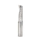 12mm Dia x 38mm Metric Solid Carbide CNC Spiral 'O' Single Flute, Plastic Cutting, 12mm Shank, 76mm Long Up-Cut Router Bit