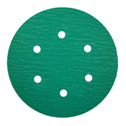 6" Emerald Hook & Loop 400 Grit L01816 6 Holes Sanding Disc, Aluminum Oxide on Film (50/Box)