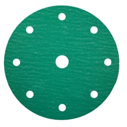 5" Emerald Hook & Loop 80 Grit L46606 9 Holes Sanding Disc, Aluminum Oxide on Film (50/Box)