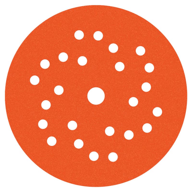 6" DynaCut Extreme Hook and Loop 80 Grit 25 Holes Vacuum Sanding Disc, Aluminum Oxide on Film (50/Pack)