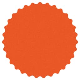 5" DynaCut Extreme Hook and Loop 100 Grit No Holes Non-Vacuum Scalloped Edge Disc, Aluminum Oxide on Film (50/Pack)