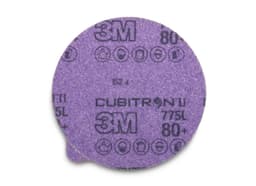 5" Cubitron II Hookit™ 180 Grit No Holes 775L Sanding Disc, Ceramic on Film (250/Case)