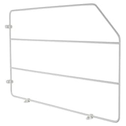 597 3/4" Tray Divider, 1 Divider with Clips, White Bulk (10/Pack)