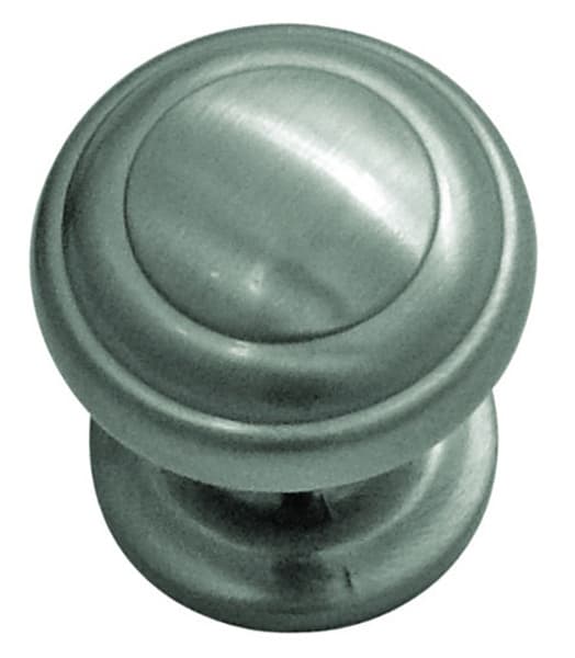 1" Zephyr Cabinet Knob, Satin Nickel