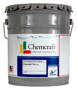 Chemlife® 24 Post-Cat White Pigmented Topcoat, Semi-Gloss, 1 Gallon