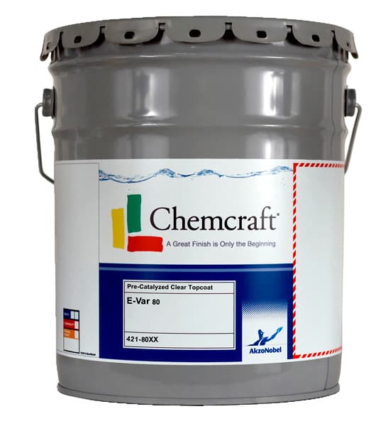 E-Var Post-Cat Clear Topcoat, Low Gloss, 1 Gallon