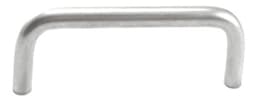 MC 4" Wire Pull, Satin Clear Anodized