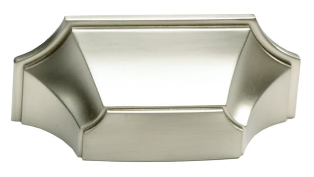 3" Empire Cup Pull, Satin Nickel