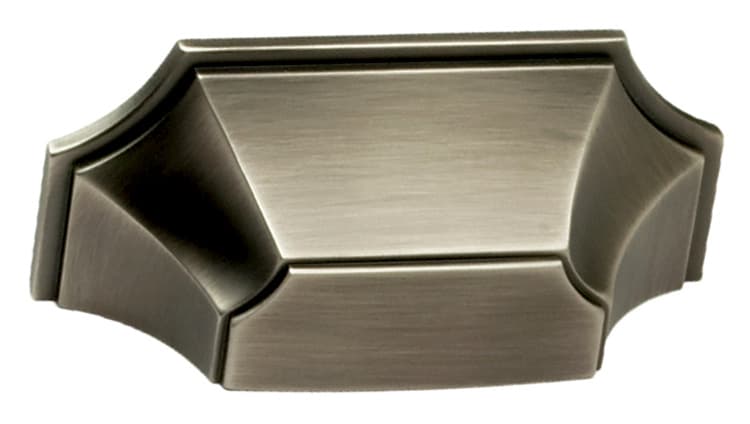 3" Empire Cup Pull, Antique Nickel