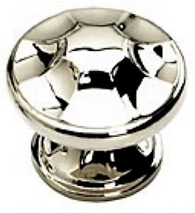 1-3/8" Empire Round Cabinet Knob, Polished Nickel