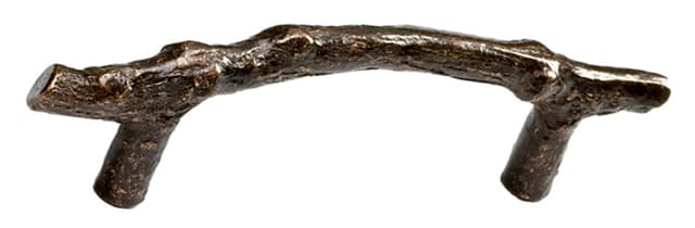 4" Cast Bronze Mountain Twig Pull, Antique Bronze