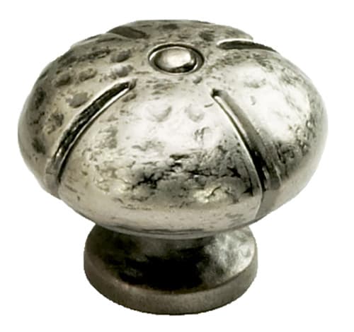 1-3/8" Siena Round Knob, Vibra Nickel