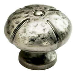 1-3/8" Siena Round Knob, Vibra Nickel