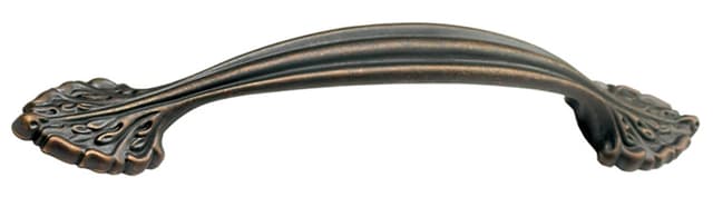 6" Corinthian Cabinet Pull, Ancient Bronze