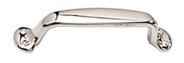 4" Country Cabinet Pull, Polished Nickel