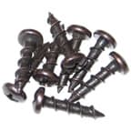 #6 x 5/8" Pan Head Hinge/Drawer Slide Screw, Phillips Drive Coarse Thread and Type 17 Auger Point, Nickel, Box of 1 Thousand by Youngdale Mfg.