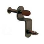 Architectural Pull 1-1/4" Glass Door Mirror Clip, Bronze