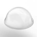 3/8" Polyurethane Bumpon Quiet Protective Bumpers, Clear, Hemispherical, Box of 5000