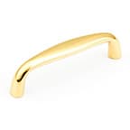 3" Traditional Cabinet Pull, Polished Brass