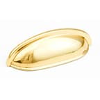 3" Traditional Cup Pull, Polished Brass