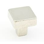 1-1/4" Vinci Square Cabinet Knob, Polished White Bronze