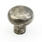 1-3/8" Artifex Round Cabinet Knob, Dark Pewter