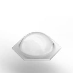 7/16" Polyurethane Bumpon Quiet Protective Bumpers, Clear, Hexagon/Hemisphere, 132 per Sheet