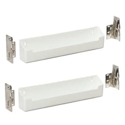 11" White Sink Front Tray and Hinge Kit (2 Trays)