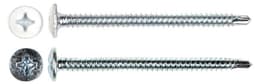 #10 x 2-1/2" Truss Head Installation Screw, Phillips Drive Fine Thread and Drill Point, Zinc with White Head, Box of 5 Hundred by Wurth