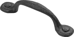 3" Refined Rustic Cabinet Pull, Black Iron
