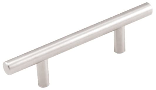 3-25/32" T-Bar Pull, Satin Nickel, 6-9/64" Length