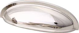 3" Traditional Cup Pull, Polished Nickel