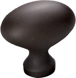 1-3/8" Traditional Oval Cabinet Knob, Oil Rubbed Bronze