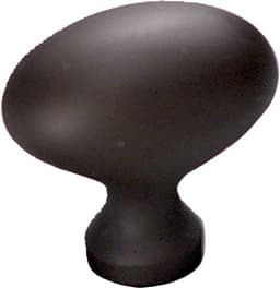 1-3/8" Traditional Oval Cabinet Knob, Oil Rubbed Bronze