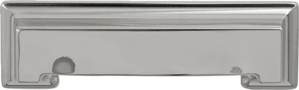 3" Studio Cup Pull, Polished Nickel