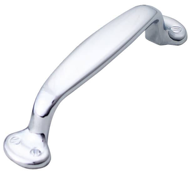 4" Country Cabinet Pull, Polished Chrome