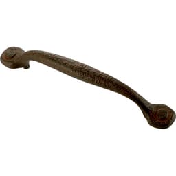5-1/16" Refined Rustic Cabinet Pull, Rustic Iron