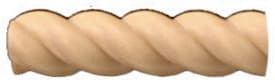 96" x 3/4" Split Rope Moulding Maple