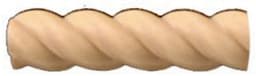 96" x 3/4" Split Rope Moulding Maple