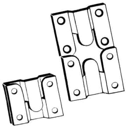 1-3/4" Steel Interlocking Panel Clip, Set of 2