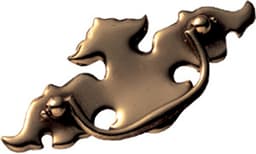 3" x 2-1/2" Manor House Cabinet Pull, Lancaster Hand Polished