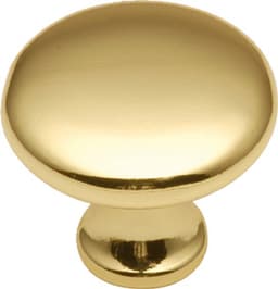 1-1/8" Conquest Cabinet Knob, Polished Brass