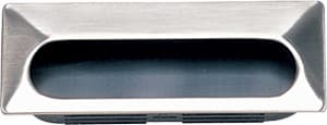 3-57/64" Flush Pull, Satin/Black
