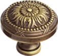 1-1/4" Versaille Round Knob, Antique Light Polish