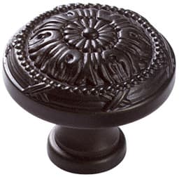 1-1/2" Versailles Round Cabinet Knob, Oil Rubbed Bronze